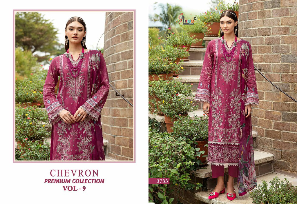 SHREE FABS SURAT CHEVRON PREMIUM COLLECTION VOL 9 PAKISTANI SUITS