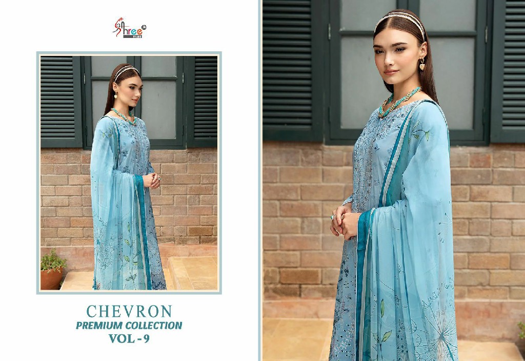 SHREE FABS SURAT CHEVRON PREMIUM COLLECTION VOL 9 PAKISTANI SUITS