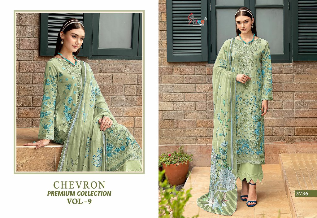 SHREE FABS SURAT CHEVRON PREMIUM COLLECTION VOL 9 PAKISTANI SUITS