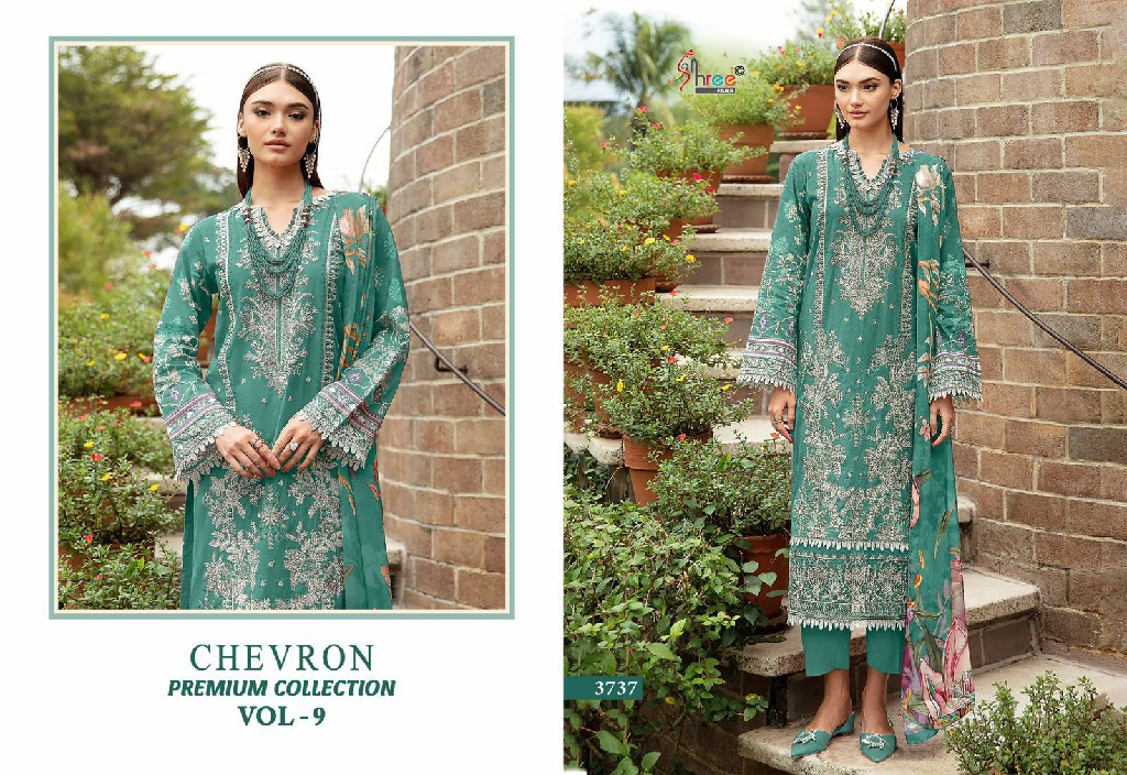 SHREE FABS SURAT CHEVRON PREMIUM COLLECTION VOL 9 PAKISTANI SUITS