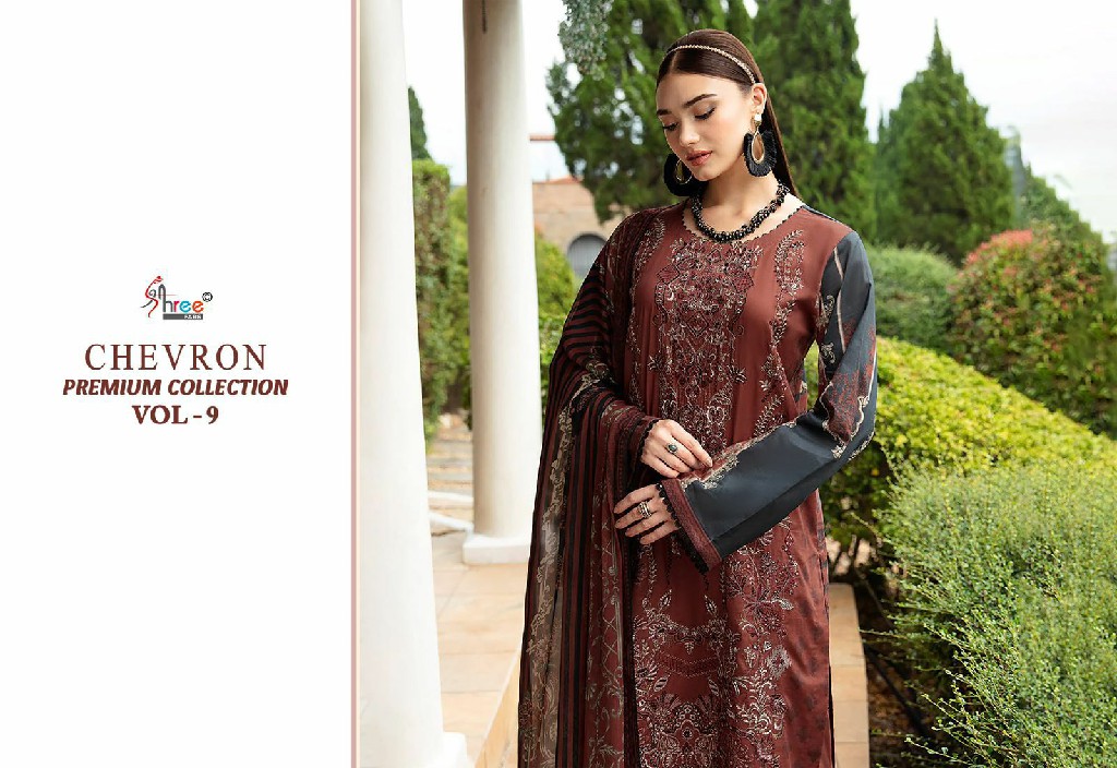 SHREE FABS SURAT CHEVRON PREMIUM COLLECTION VOL 9 PAKISTANI SUITS
