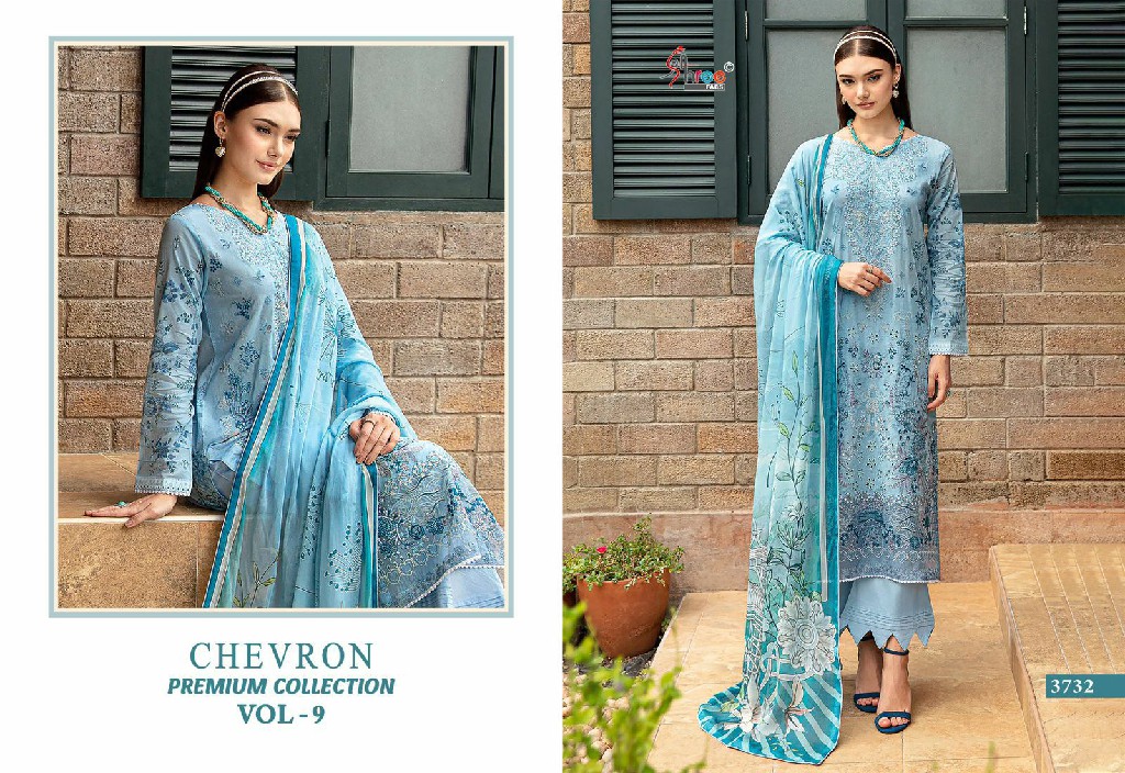 SHREE FABS SURAT CHEVRON PREMIUM COLLECTION VOL 9 PAKISTANI SUITS