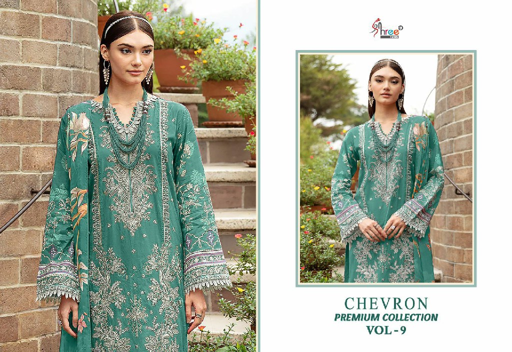 SHREE FABS SURAT CHEVRON PREMIUM COLLECTION VOL 9 PAKISTANI SUITS