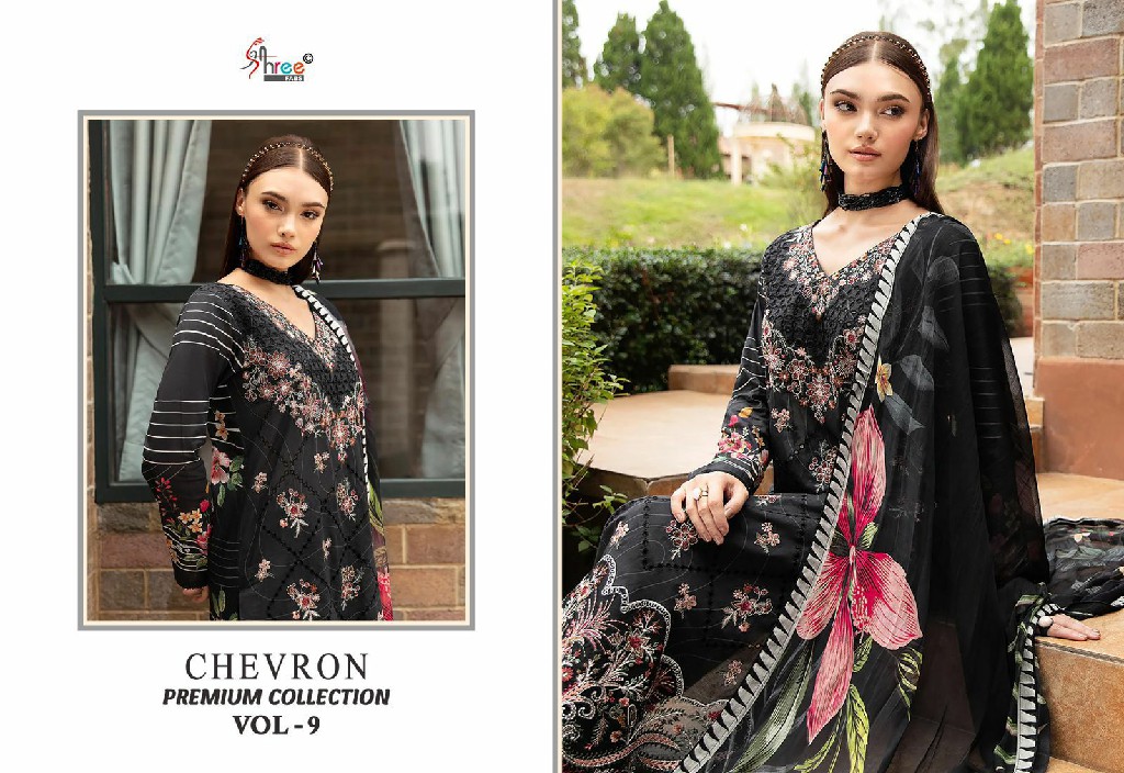 SHREE FABS SURAT CHEVRON PREMIUM COLLECTION VOL 9 PAKISTANI SUITS
