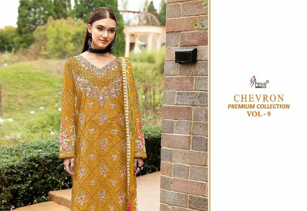 SHREE FABS SURAT CHEVRON PREMIUM COLLECTION VOL 9 PAKISTANI SUITS