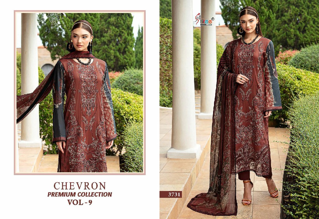 SHREE FABS SURAT CHEVRON PREMIUM COLLECTION VOL 9 PAKISTANI SUITS