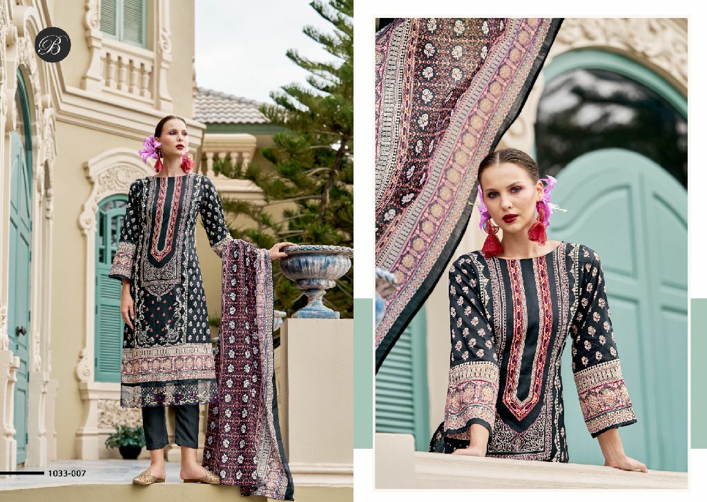Belliza Scarlette Wholesale Pure Cotton With Embroidery Dress Material