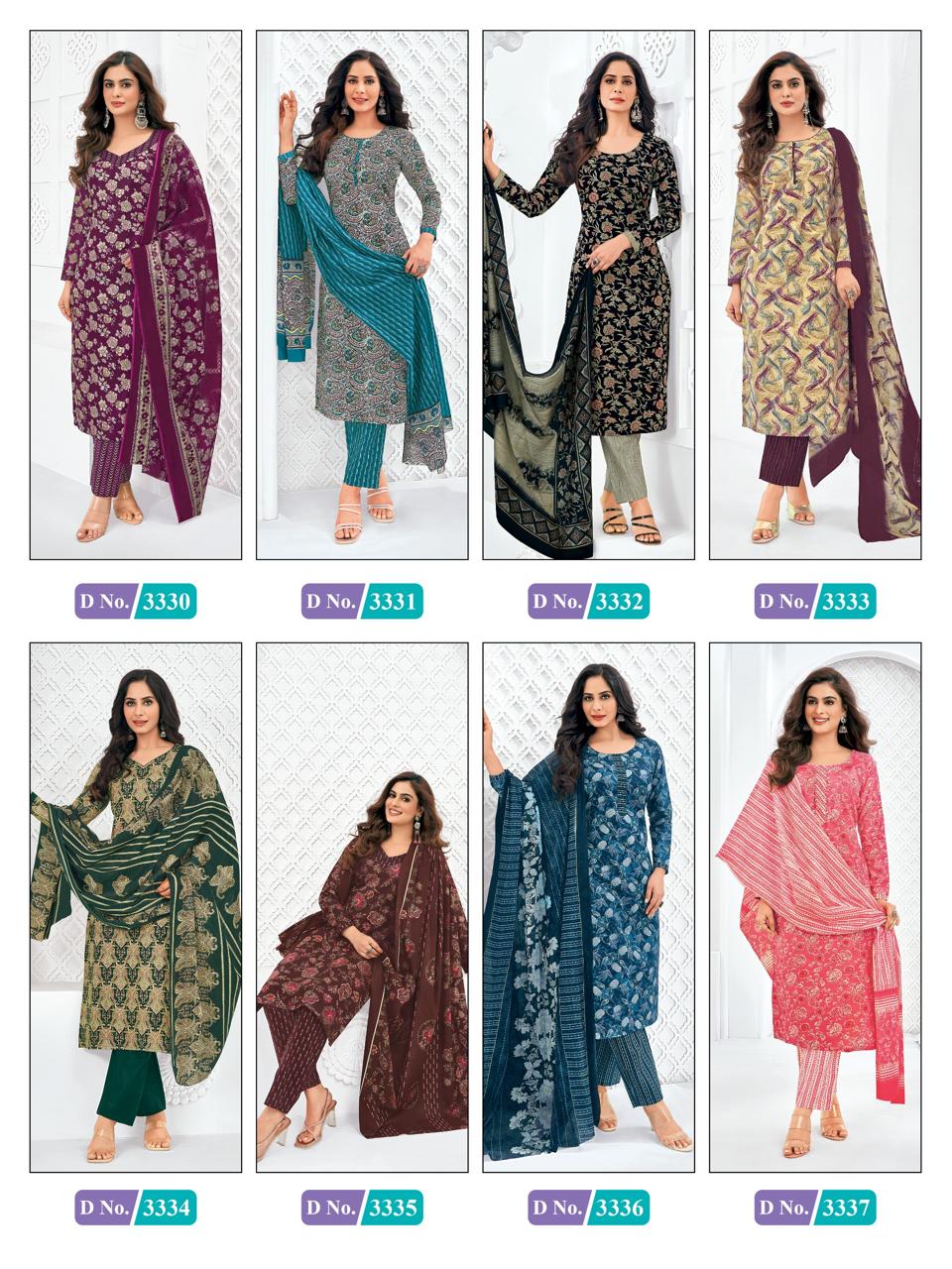 MCM Priyalaxmi Vol-33 Wholesale Pure Cotton Printed Dress Material