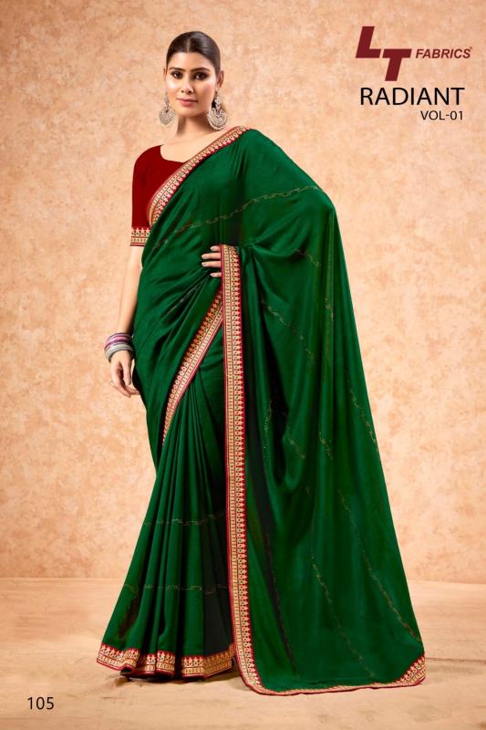 radiant vol 1 by lt fabrics dola silk casual printed saree with fancy blouse