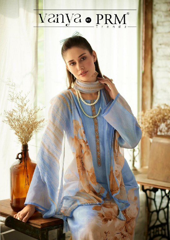 vanya by prm trendz jam cotton stylish look unstitch 3pcs dress