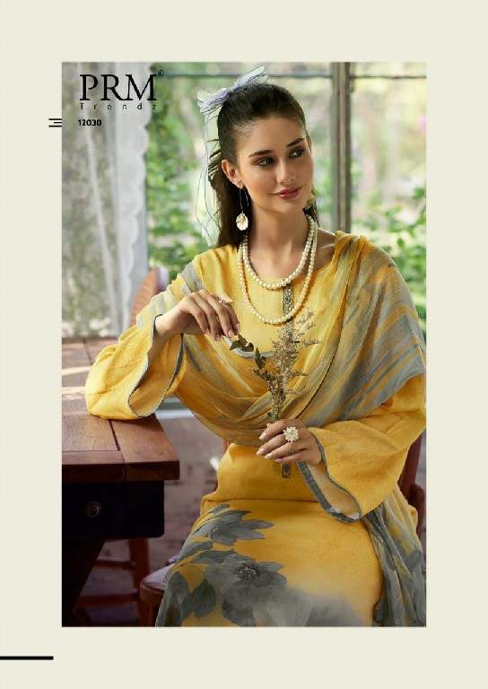 vanya by prm trendz jam cotton stylish look unstitch 3pcs dress