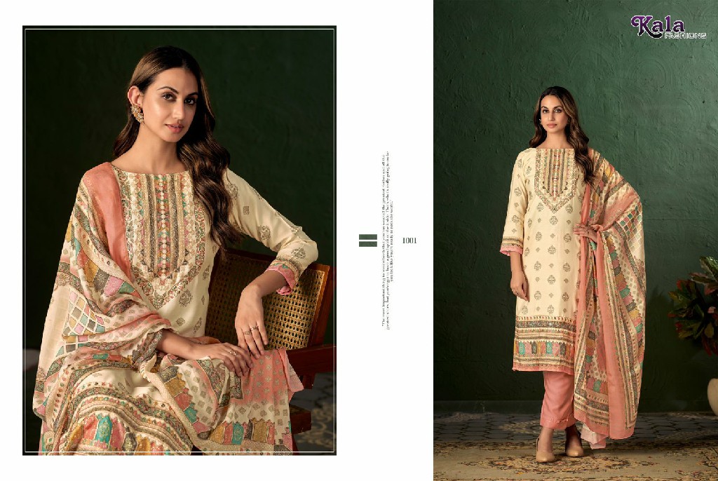 Kala Fashion Ananya Wholesale Pure Muslin With Hand Work Dress Material