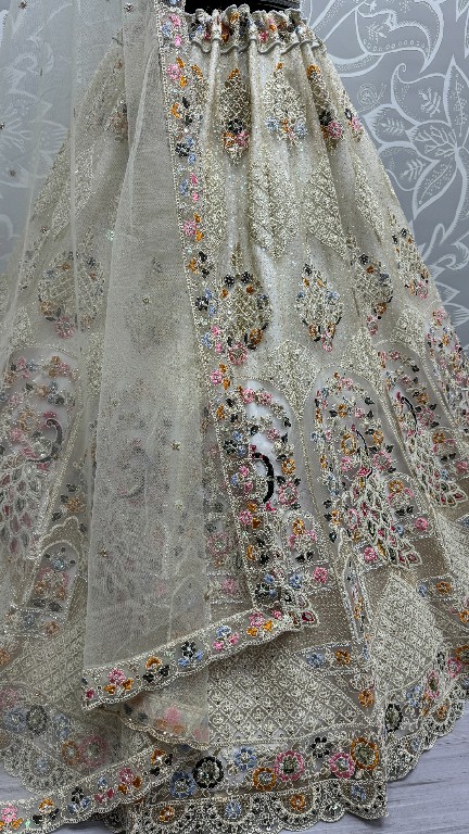 Anjani Art D.no 2821A to 2821D Wholesale Four Side Beautiful Lace and work all over Lehengas