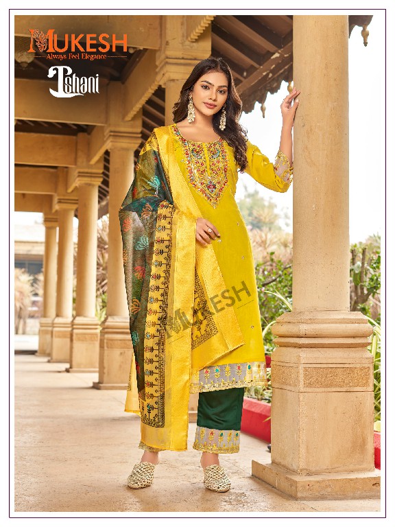 Banwery ishani viscose roman silk readymade classic 3pcs dress online