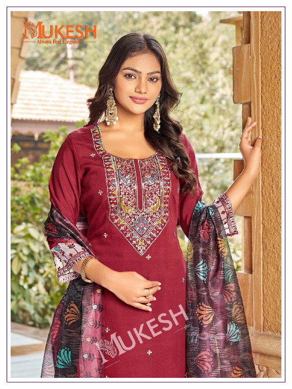Banwery ishani viscose roman silk readymade classic 3pcs dress online