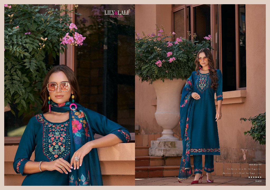 srivalli Vol-2 by lily And lali handwork viscouse full stitch party wear suits for women