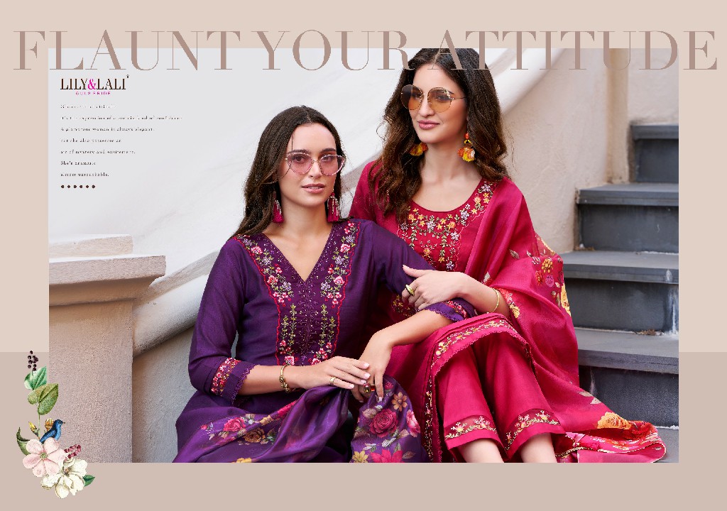 srivalli Vol-2 by lily And lali handwork viscouse full stitch party wear suits for women
