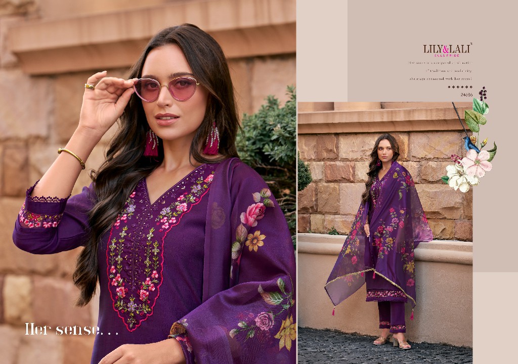 srivalli Vol-2 by lily And lali handwork viscouse full stitch party wear suits for women