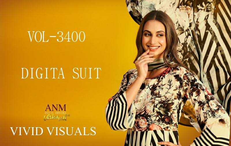 Vaishali Vol-3400 Vivid Visuals Wholesale Digital Suits Collection