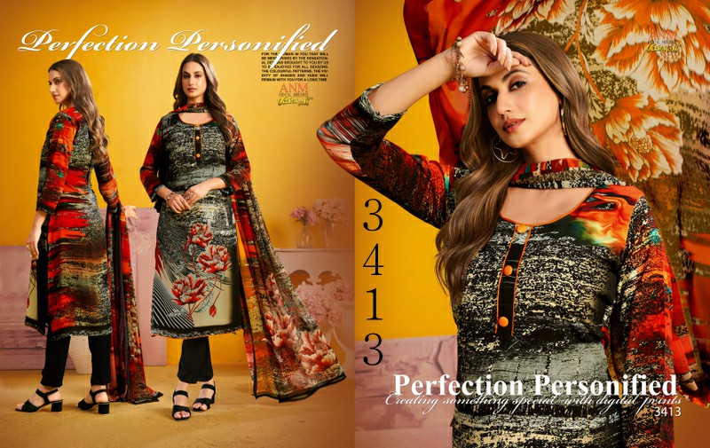 Vaishali Vol-3400 Vivid Visuals Wholesale Digital Suits Collection