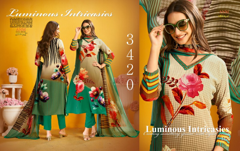 Vaishali Vol-3400 Vivid Visuals Wholesale Digital Suits Collection