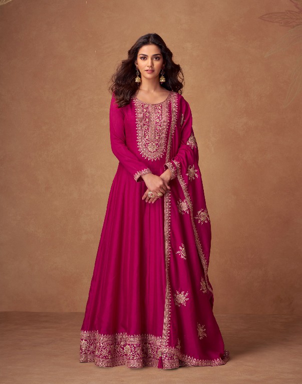 Aashirwad Rashmika Wholesale Premium Silk Free Size Stitched Gowns