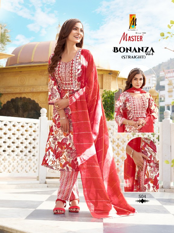 master bonanza vol 5 readymade capsule casual 3pcs dress for womens