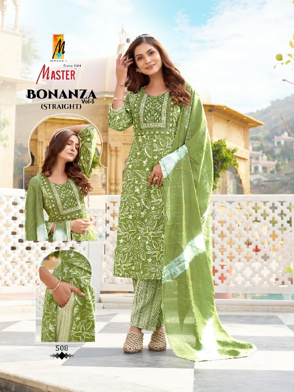 master bonanza vol 5 readymade capsule casual 3pcs dress for womens