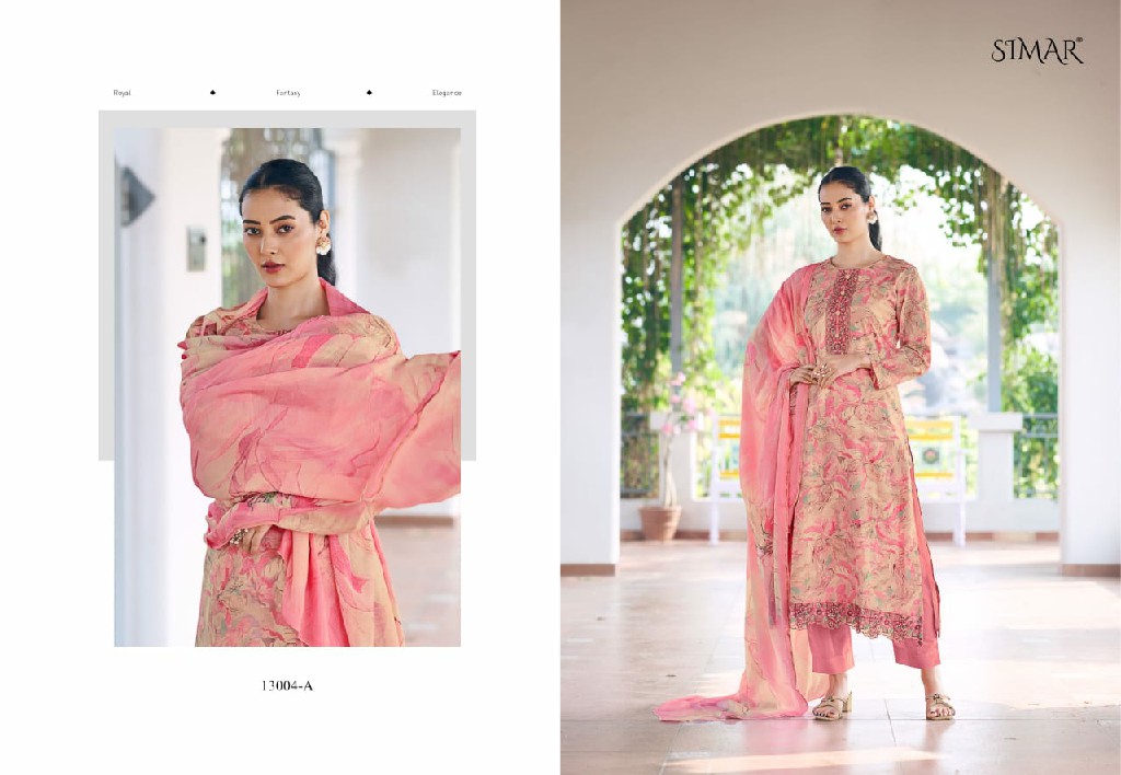 vihani by glossy Simar lawn cotton stylish look unstitch suit