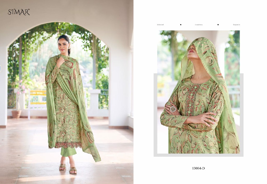 vihani by glossy Simar lawn cotton stylish look unstitch suit