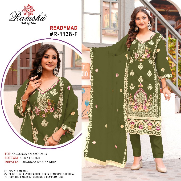 Ramsha R-1138 Wholesale Readymade Indian Pakistani Salwar Suits