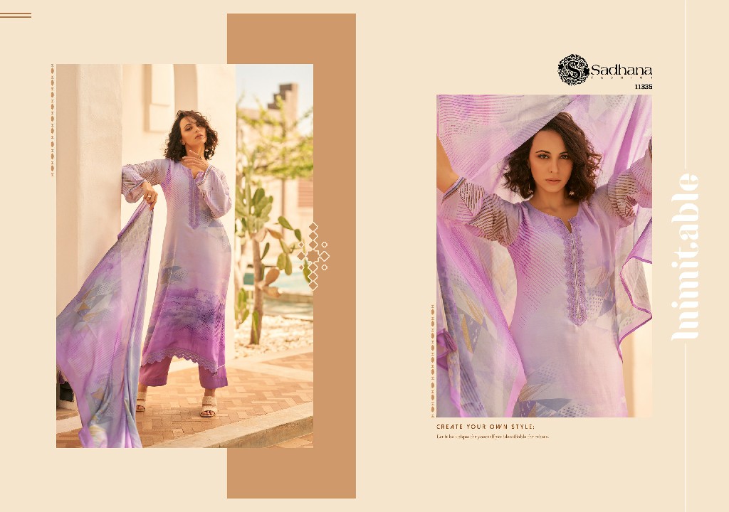 Sadhana Mariam Wholesale Pure Musline Silk With Fancy Work Salwar Suits
