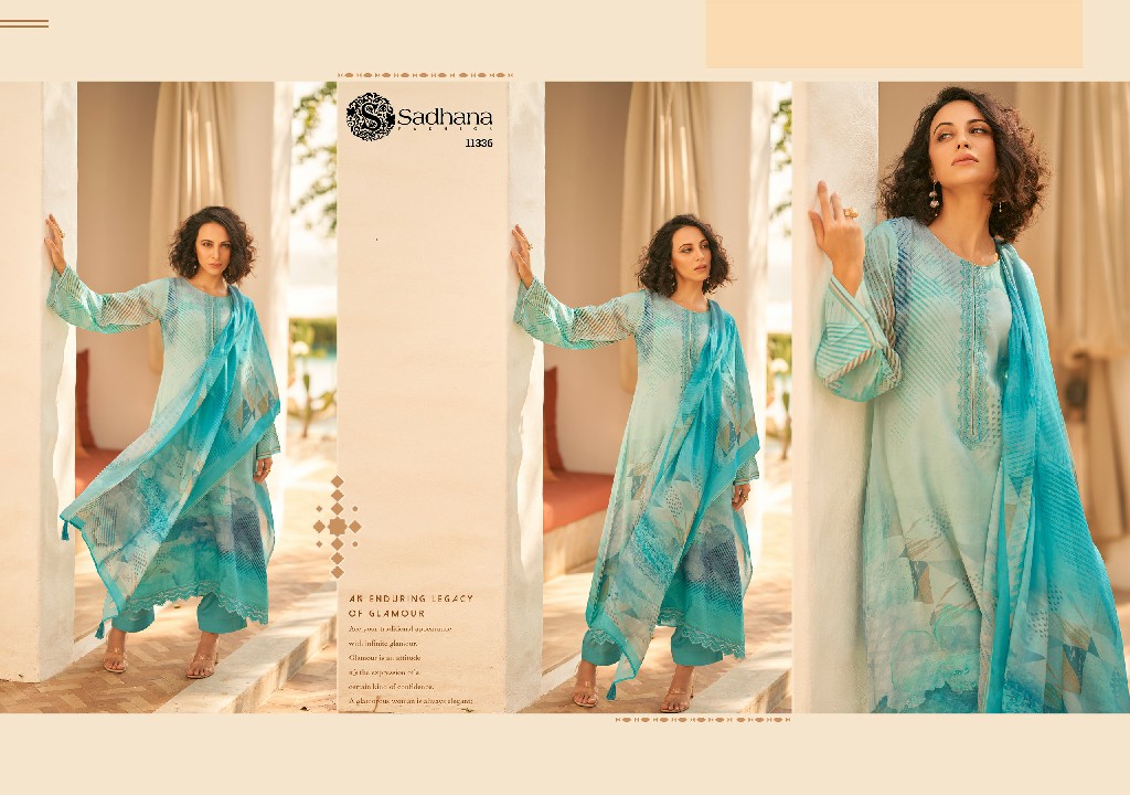 Sadhana Mariam Wholesale Pure Musline Silk With Fancy Work Salwar Suits