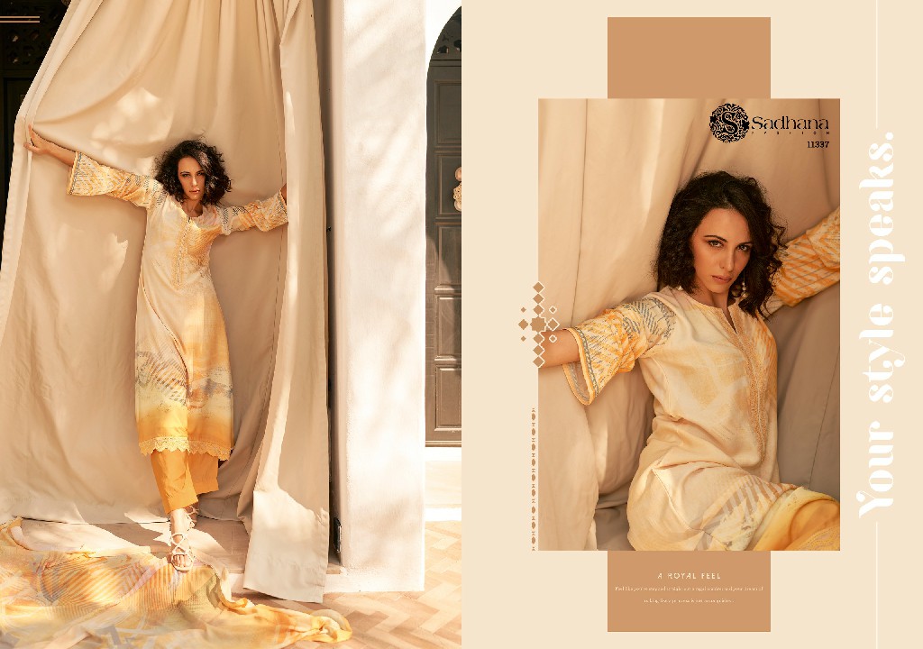 Sadhana Mariam Wholesale Pure Musline Silk With Fancy Work Salwar Suits