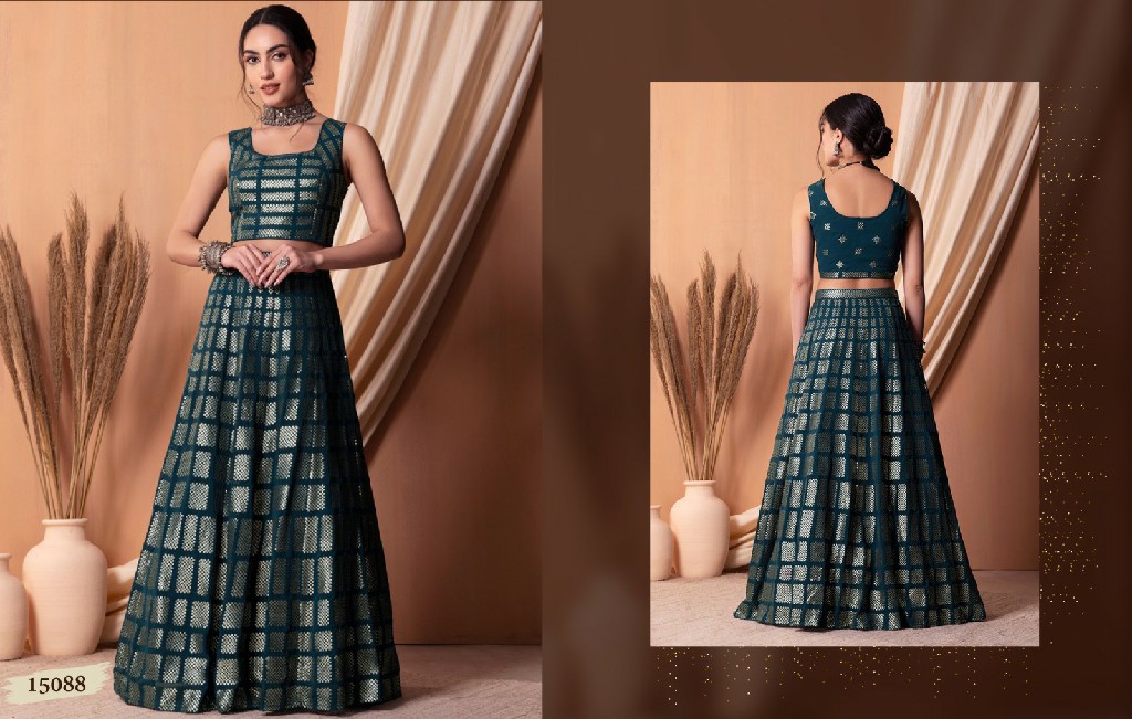 Zeel Clothing Zeel Vol-25 Wholesale Georgette Fabrics Designer Lehengas