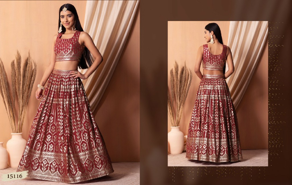 Zeel Clothing Zeel Vol-25 Wholesale Georgette Fabrics Designer Lehengas