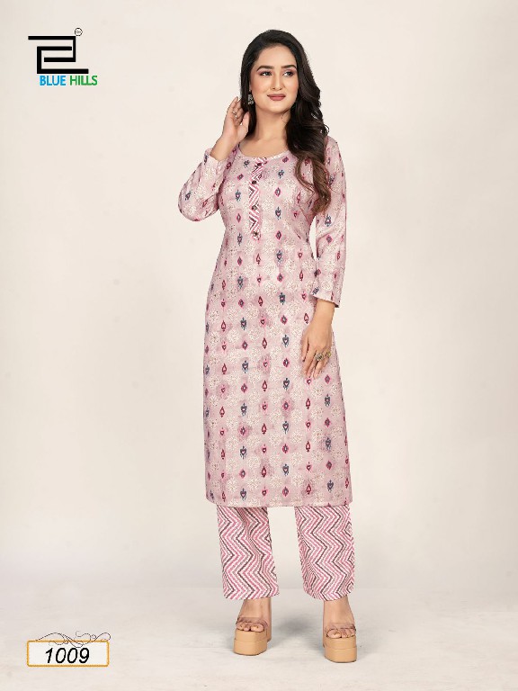 Blue Hills Fresh Sip Wholesale Rayon Capsule Print Kurti With Pants