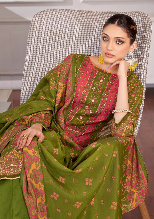 Alok Kajal Wholesale Pure Viscose Reyon With Fancy Hand Work Dress Material