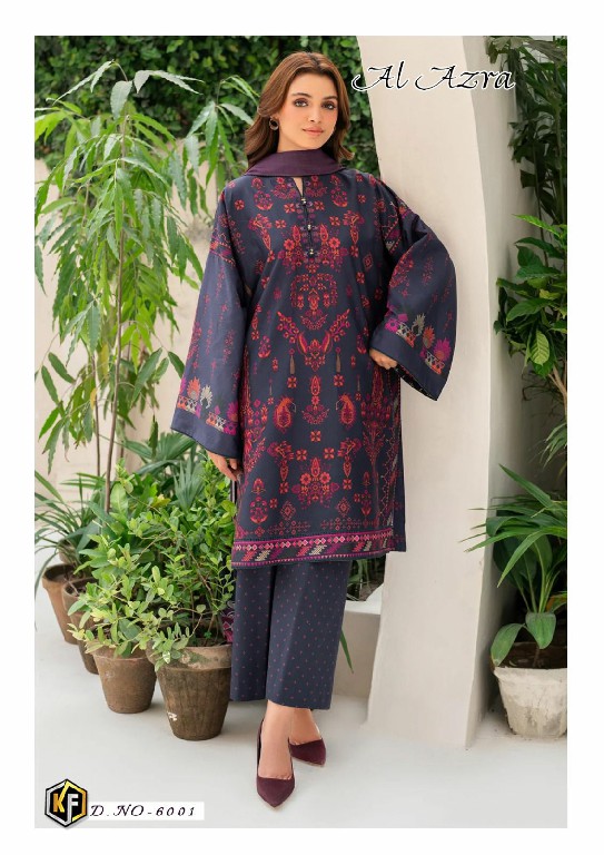 Keval Fab Al Azra Vol-6 Wholesale Luxury Lawn Printed Dress Material