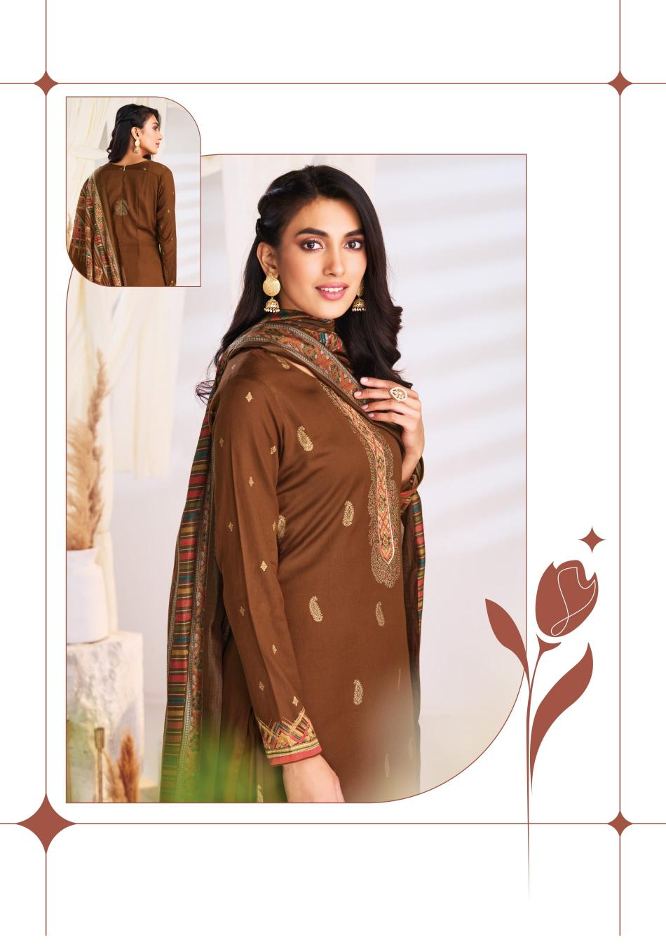 pallavi vol 4 by suryajyoti jam satin hit design unstitch 3pcs dress