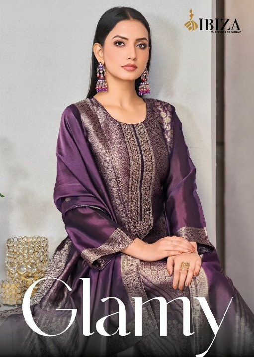 Ibiza Glamy Wholesale Pure Banglory Silk With Embroidery Work Suits