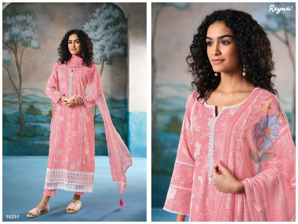 Reyna Aadhya Vol-3 Wholesale Cotton Block Print With Work Salwar Kameez