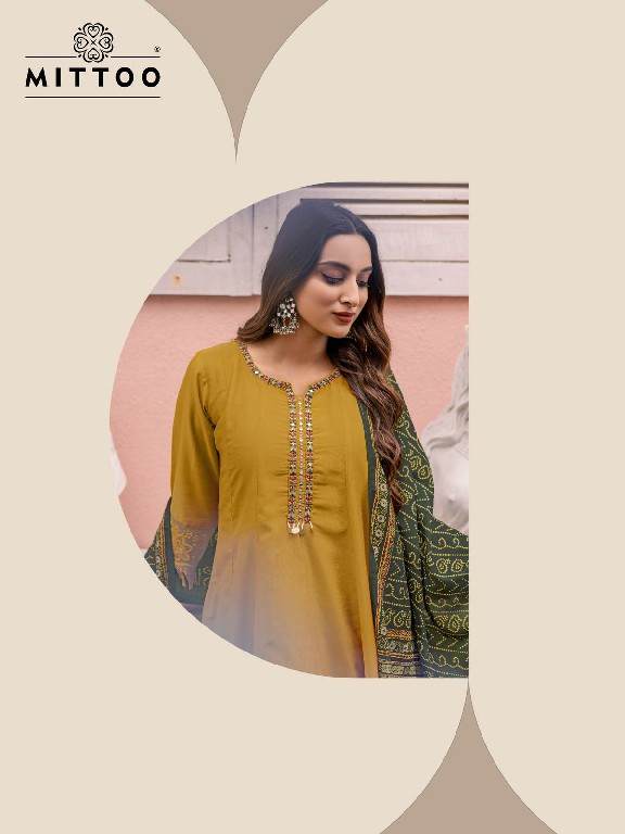 Mittoo Baarati Wholesale Vichitra Fabrics Kurti With Pant And Dupatta