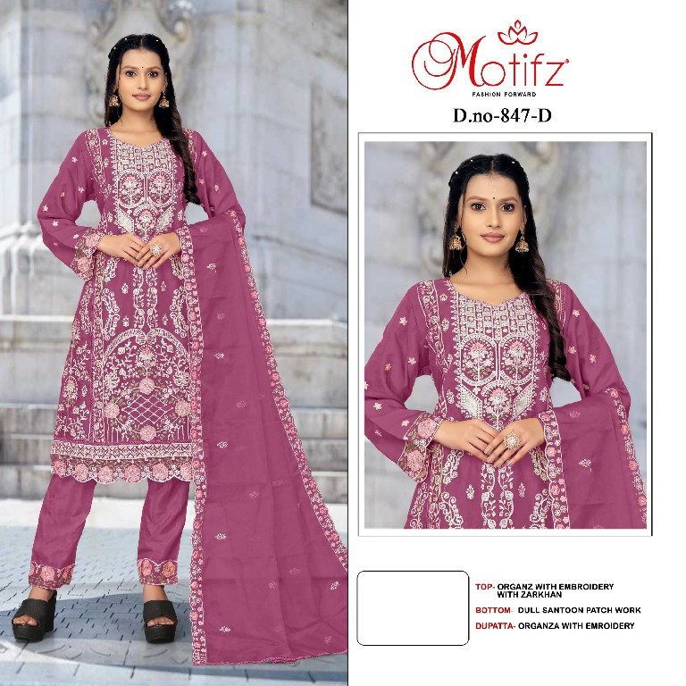 Motifz D.no 847 Wholesale Indian Pakistani Concept Salwar Suits
