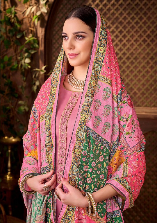 Alok Mishika Wholesale Pure Zam Fancy Embroidery Dress Material