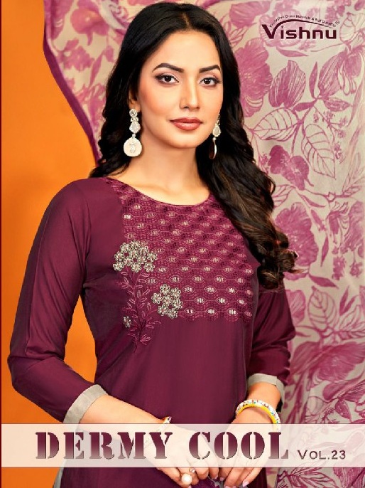 vishnu dermy cool vol 23 attractive look silk dress material online