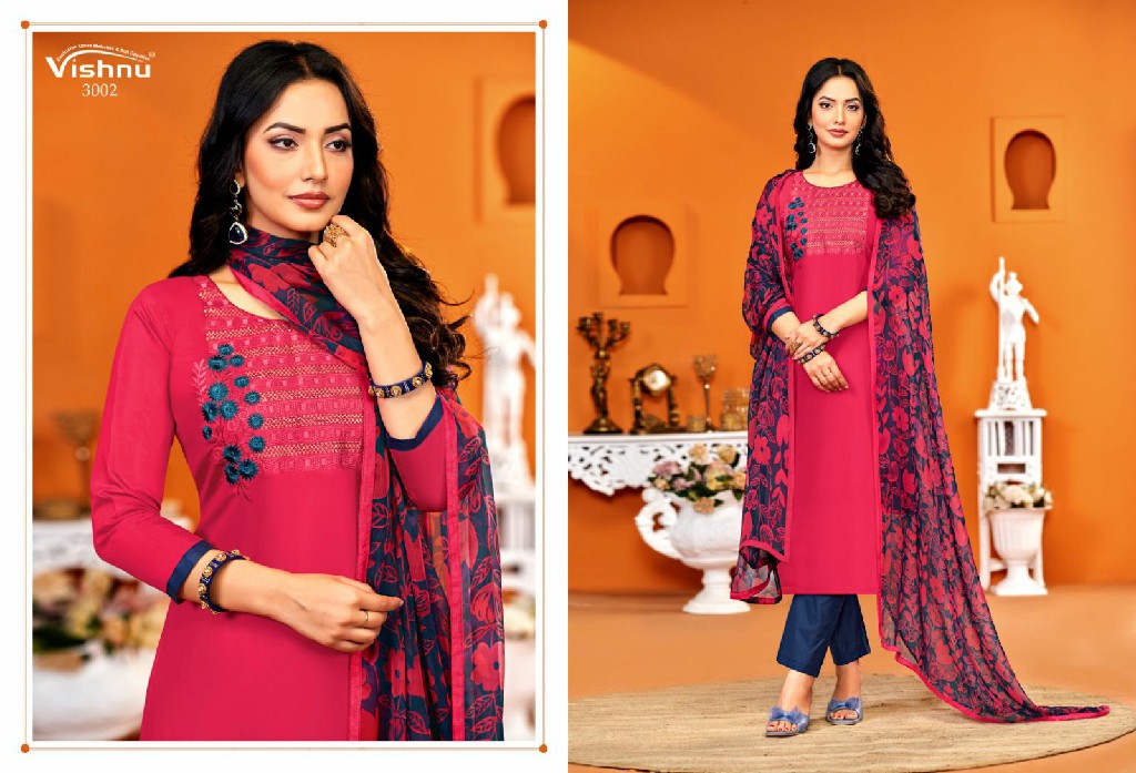 vishnu dermy cool vol 23 attractive look silk dress material online