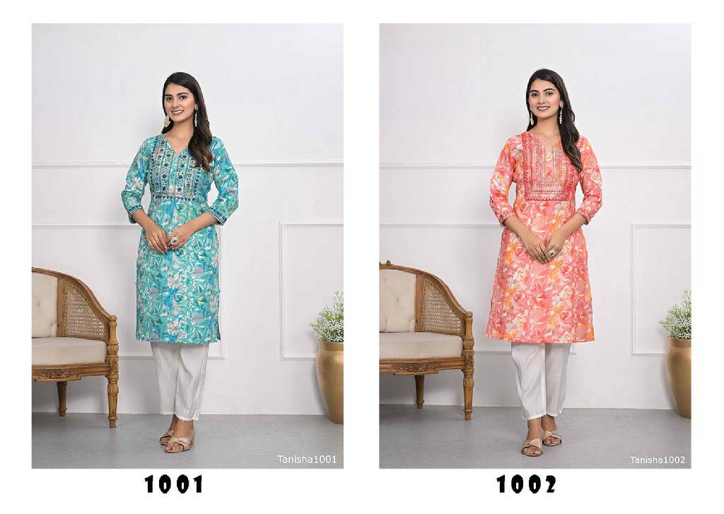 Tejasvee Avika Wholesale Office Wear Kurtas For summer collection