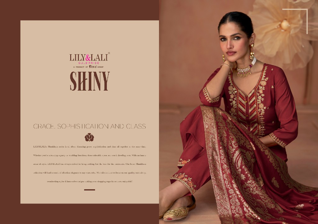 Lily And Lali Shiny Wholesale Readymade 3 Piece Exclusive Premium 2025 Collection