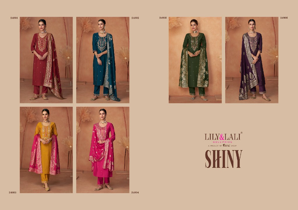 Lily And Lali Shiny Wholesale Readymade 3 Piece Exclusive Premium 2025 Collection